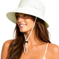 Water Resistant UPF 50+ Sun Bucket Hat Packable Brimmed for Women Men White
