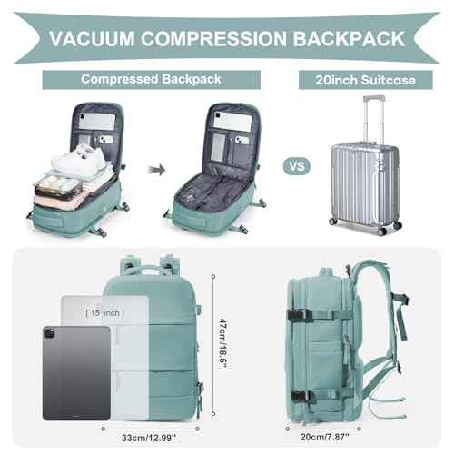 Vacuum Backpack Travel with Pump