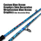 2 Piece Boat Conventional Fishing Rod Portable Spinning