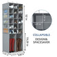 18+2 Section Hanging Shoe Organizer with Side Pockets