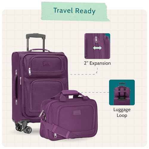 Rio Lightweight Softside Rolling Carry (2 Piece)