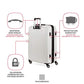 7272 Energie Expandable Hardside Luggage with Spinner Wheels and TSA Lock