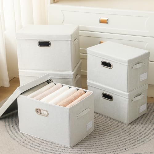 Large Collapsible Storage Bin with Lid [1