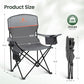 2 Pack Folding Camping Chairs Outdoor Lawn Chair Support 250lbs Gray (2 Count)