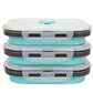 3piece Collapsible Food Storage Containers with Lids (3 Count)