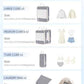 5 Set Compression Packing Cubes for Travel