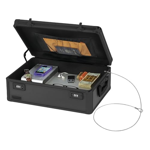 Locking Storage Chest with Dual Combination Lock
