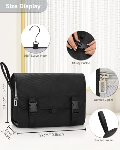 Travel Hanging Toiletry Bag for Men Women Travel Kit Shaving Bag