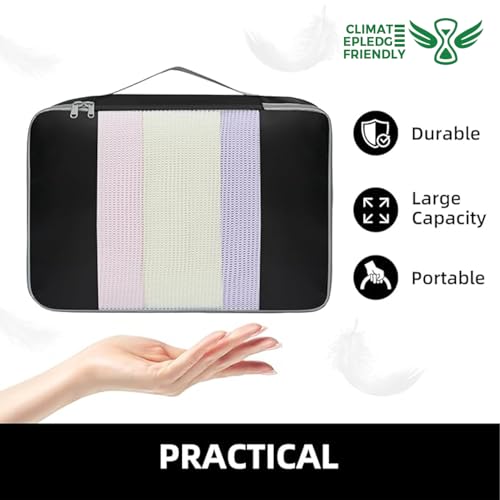 6 Set Packing Cubes Various Sizes Packing Organizer for Travel Accessories Luggage Carry On Suitcase