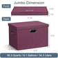 Storage Bins with Lids Fabric Closet Organizers Cubes Office Organization (3 Count)