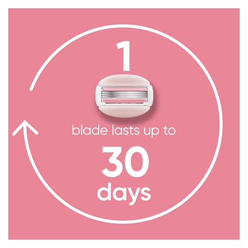 ComfortGlide White Tea Women's Razor 1 Handle + 4 Blade Refills (5 Count)