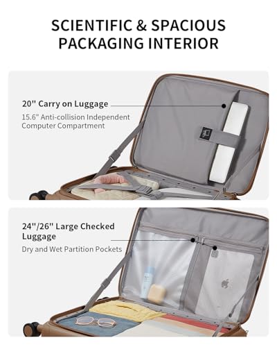 Expandable Top Opening Carry On Luggage Airline Approved