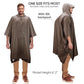 Hooded Rain Poncho for Adult with Pocket