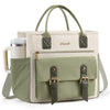 Insulated Lunch Bag Women (Light Green-Beige-Olive Green / 15L)