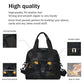 Black Animal Cat Insulated Lunch Bag for Women Girl Reusable Lunch Tote Box With Shoulder Strap Lightweight Thermal Cooler Meal Prep Bag for Work School Office Picnic (print 2)