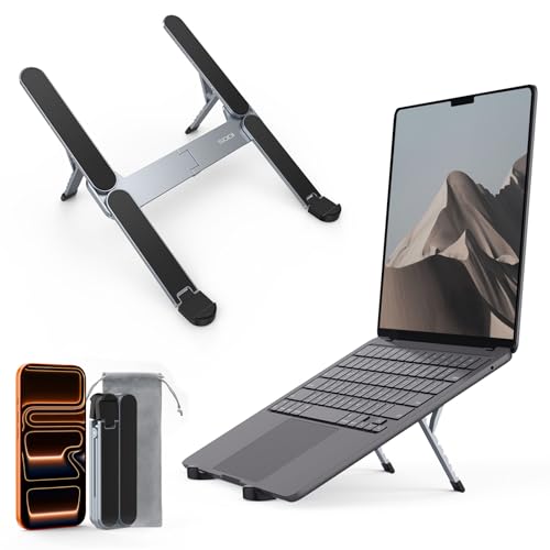 Ultra Compact] Foldable & Portable Laptop Stand for Desk