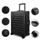 All Aluminum Luggage with TSA Locks Metal Hard Shell Zipperless Spinner Alloy Metal Suitcase