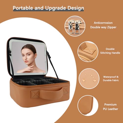 Makeup Bag with Led Mirror