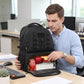 50L Laptop Lunch Backpack for Men with Lunch Compartment and USB Port