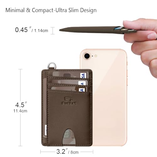 Slim Minimalist Wallet RFID Credit Card Holder for Men