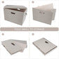 Storage Bins with Lids Fabric Closet Organizers Cubes Office Organization (5 Count)