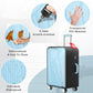 Clear Luggage Cover Protector Thicken PVC Suitcase Protector Cover TSA Approved Waterproof Dustproof Anti