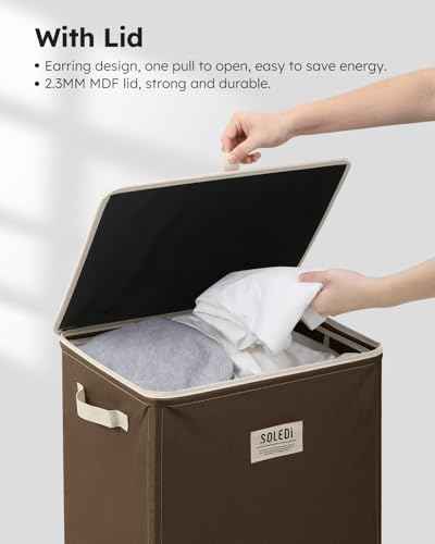 100L Laundry Hamper with Lid