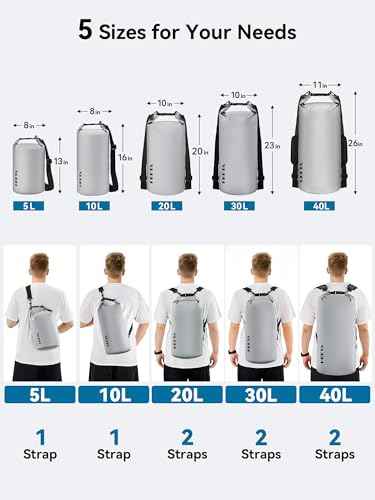 Waterproof Dry Bag Backpack with Emergency Whistle