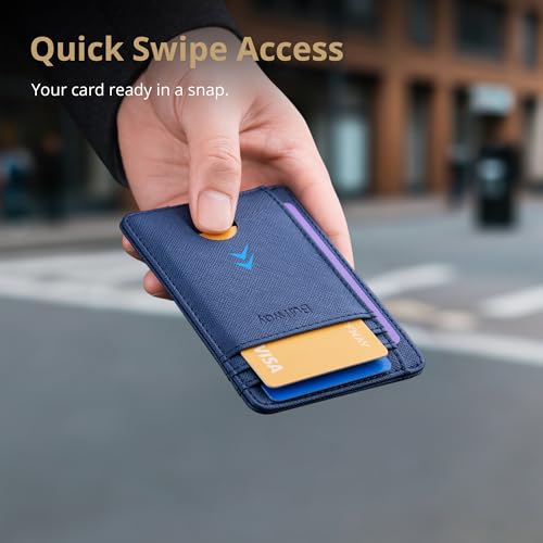 Slim Minimalist Front Pocket RFID Blocking Leather Wallets for Men and Women
