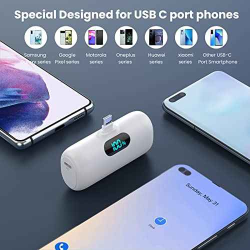 2 Pack]Portable Charger Power Bank for iPhone 17