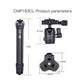 28-inch/1.1 lb Mini Portable Carbon Fiber Tripod, Lightweight and Compact Travel Desktop Tripod for Mobile Phones, Mirrorless Cameras, Camcorders, Projectors, Webcams