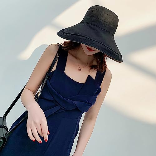 Women Summer Wide Brim Sun Hat Bucket Fishing Hats UV Protection