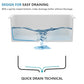 27"x19" White Undermount Sink