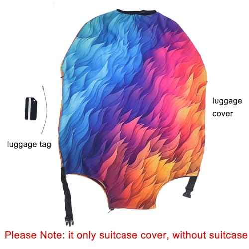 Thicker Travel Luggage Covers with Luggage Tag For Suitcase Tsa Approved