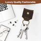 Genuine Leather SD Card Holder Keychain