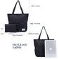 Large Capacity Foldable Tote Bag With Zipper