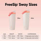 FreeSip Sway Insulated Stainless Steel Water Bottle with Two
