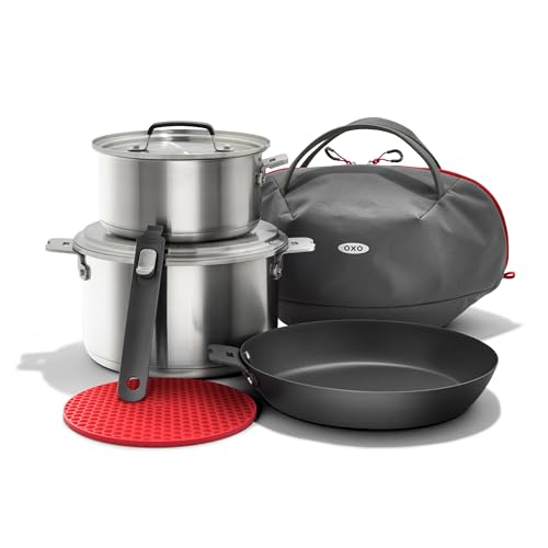 Outdoor 8 Piece Camping Cookware Set