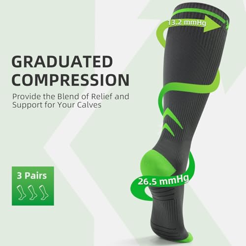 Medical Compression Socks for Men & Women (6 Count)