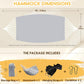 Cotton Camping Hammock Portable with Tree Straps Holds 660lbs