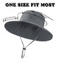 Sun Hat for Men Women Cooling Boonie Hats Breathable Wide Brim Fishing Bucket Hat Beach Hat Safari Hiking Garden Summer UV Protection Dark Grey