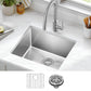 KHU101 21 Standart PRO 16 Gauge Undermount Single Bowl Set