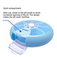 2PCS INVODA Weekly Pill Organizer 7 Compartment Rotating Pill Box for Daily (2 Count)