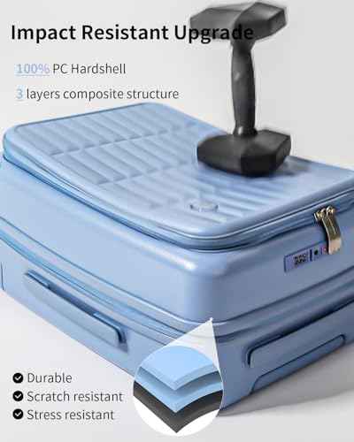 Expandable Top Open 28 Inch Checked Luggage with Spinner Wheels