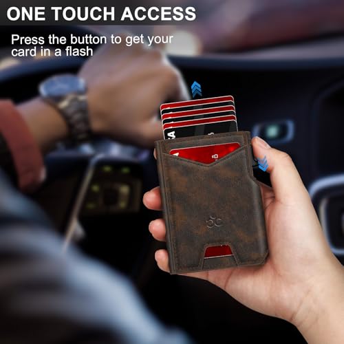 Wallet for Men Wallet with Slim Pop Up Card Holder 9 (13 Count)