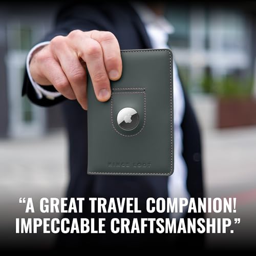 Passport Wallet with AirTag Holder