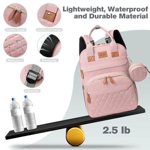 Large Diaper Bag Backpack with Changing Station
