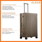 30" All Aluminum Checked Spinner Luggage