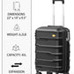 20 Inch Expandable Carry On Luggage 22x14x9 Airline Approved Suitcase