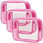 Clear Makeup Bag for Travel (3 Count)